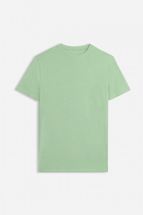 T-shirt girocollo cotone bielastico salvia