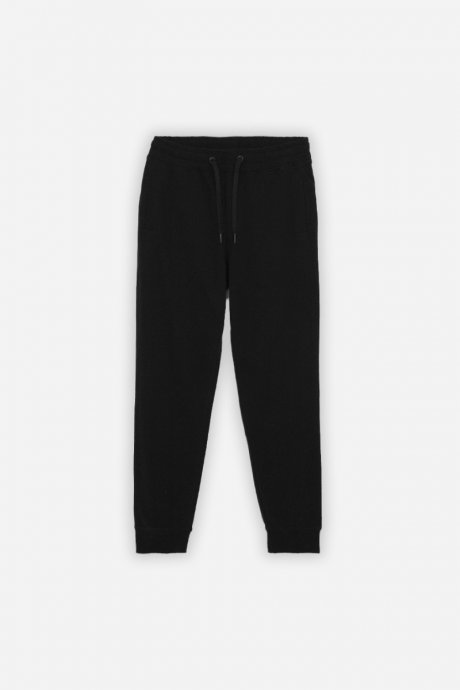 Pantaloni basic in felpa nero