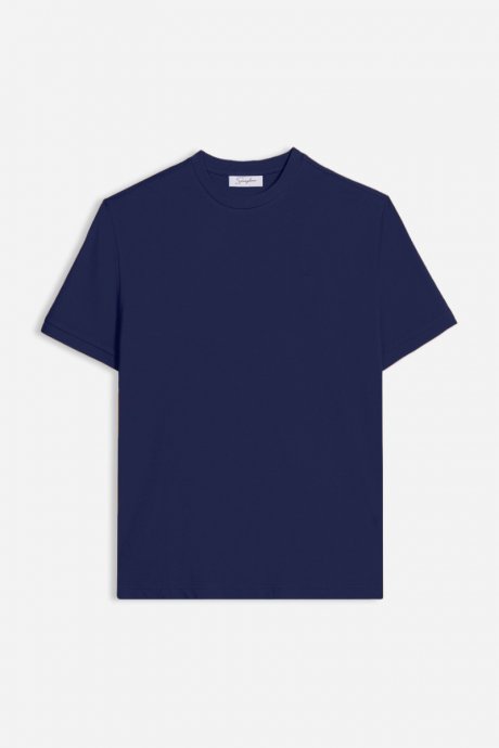 T-shirt basic con logo bleu