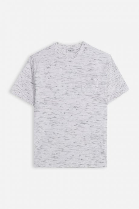 T-shirt girocollo space dye bianco