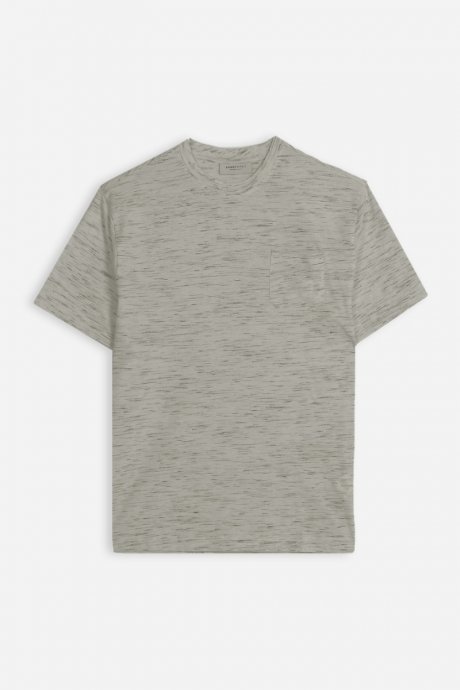 T-shirt girocollo space dye grigio