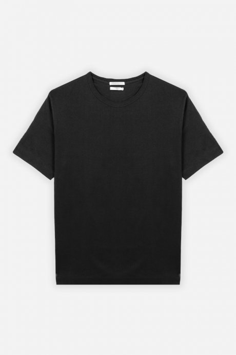 T-shirt in cotone mercerizzato nero