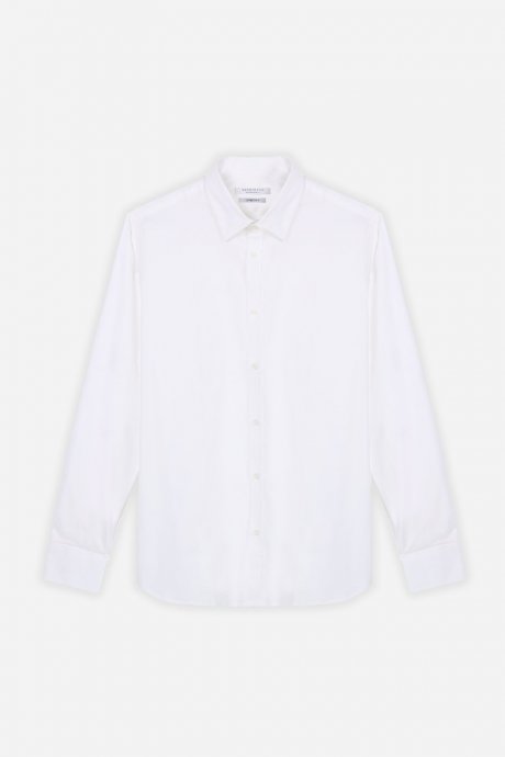 Camicia stretch basic bianco