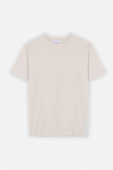 T-shirt basic beige chiaro