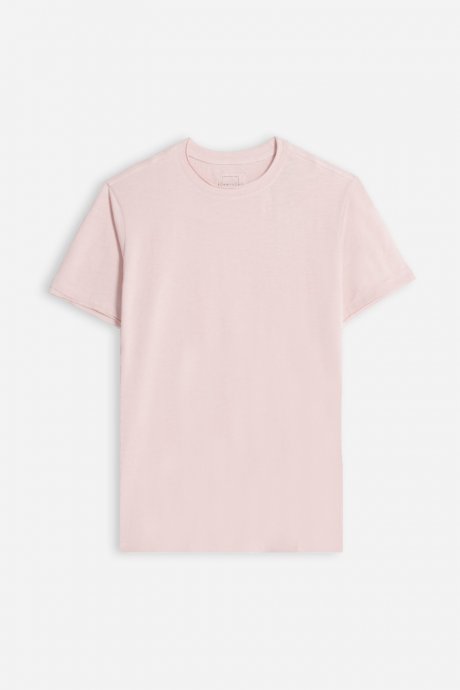 T-shirt girocollo basic rosa
